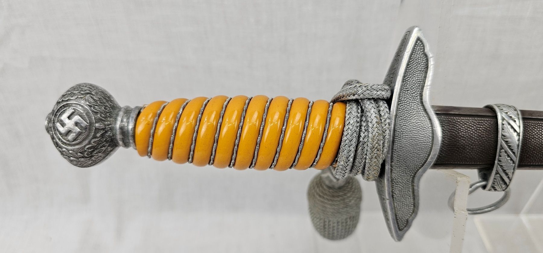 WW2 Era Nazi Germany Luftwaffe Dagger and Silver Tassel - Image 9