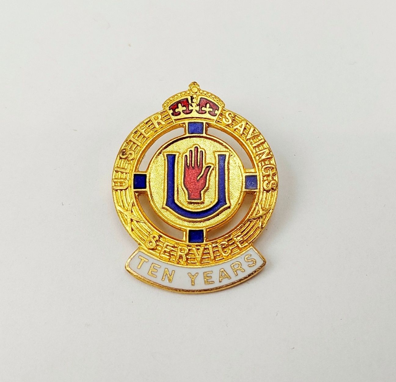 WW2 Ulster Savings Committee Collectors Fundraising Badge 10 Years
