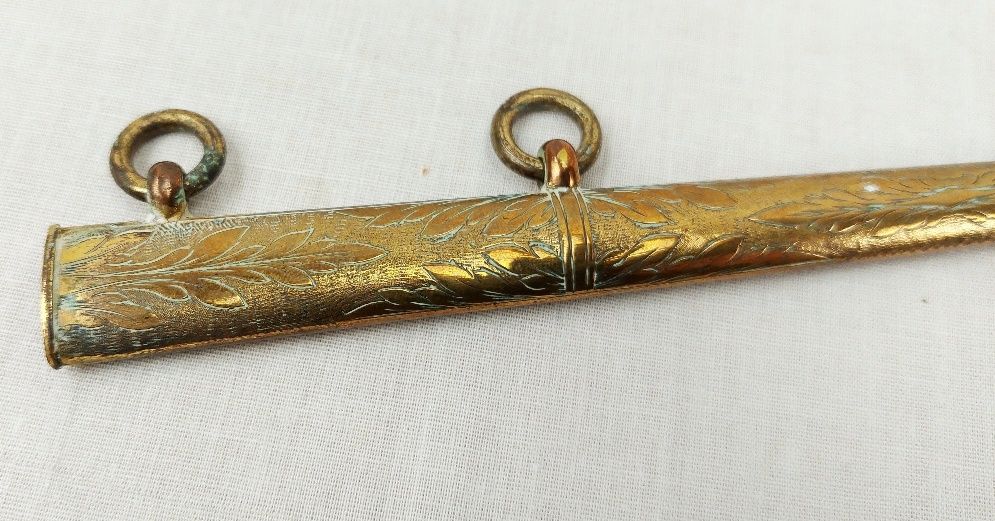 c1800 British Royal Navy Blue And Gilt Midshipmans Dirk - Image 4