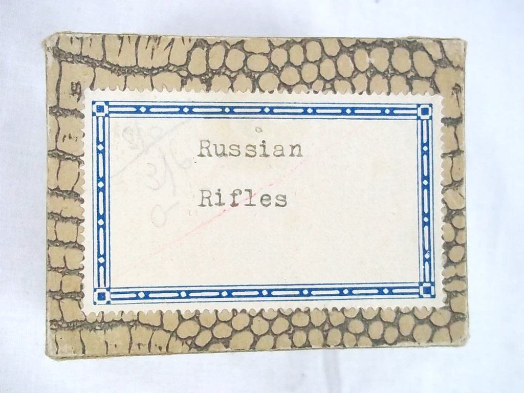 c1900/20 Russian Rifles Vintage Tin Flats 28 Pieces. Boxed - Image 3