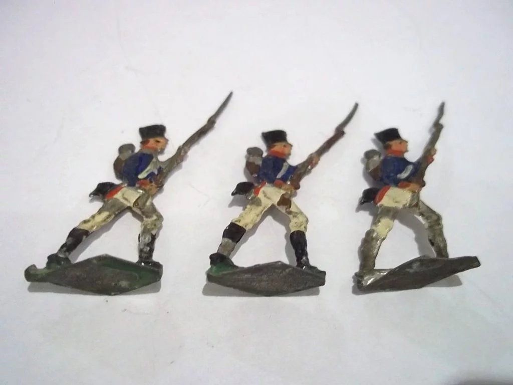 c1900/20 Wurtembergian Infantry Storming Vintage Tin Flats 19 Pieces. Boxed - Image 2