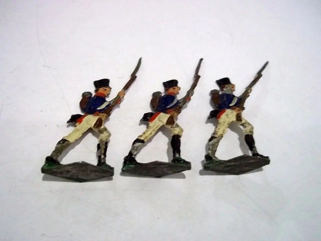 c1900/20 Wurtembergian Infantry Storming Vintage Tin Flats 19 Pieces. Boxed - Image 4