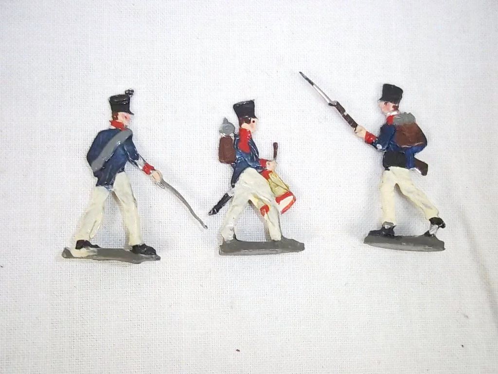c1900/20 “French Infantry Fighting 1815” Vintage Tin Flats 20 Pieces. Boxed - Image 3