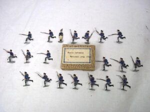 c1900/20 “Prussian Infantry Of The Line” Vintage Tin Flats 20 Pieces. Boxed