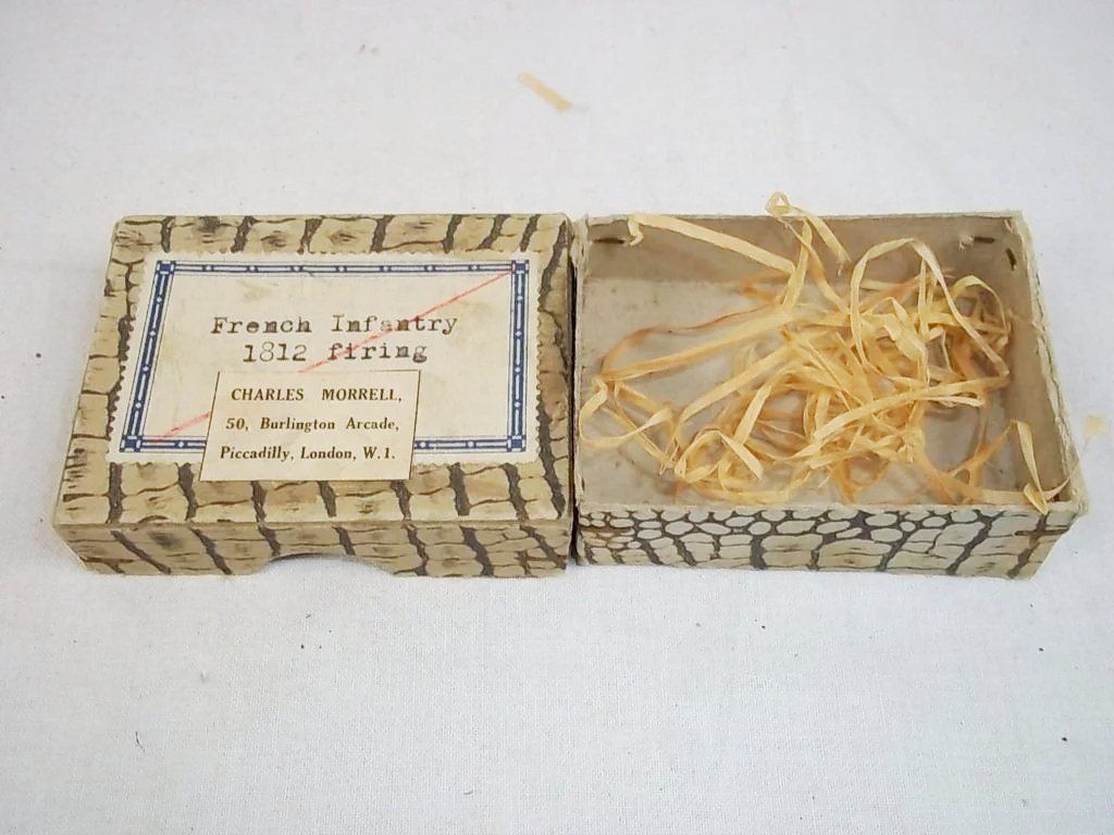 c1900 French Infantry Vintage Tin Flats 19 Pieces. Boxed - Image 2