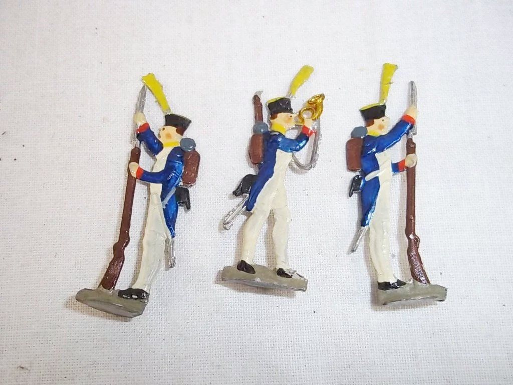 c1900 French Infantry Vintage Tin Flats 19 Pieces. Boxed - Image 3
