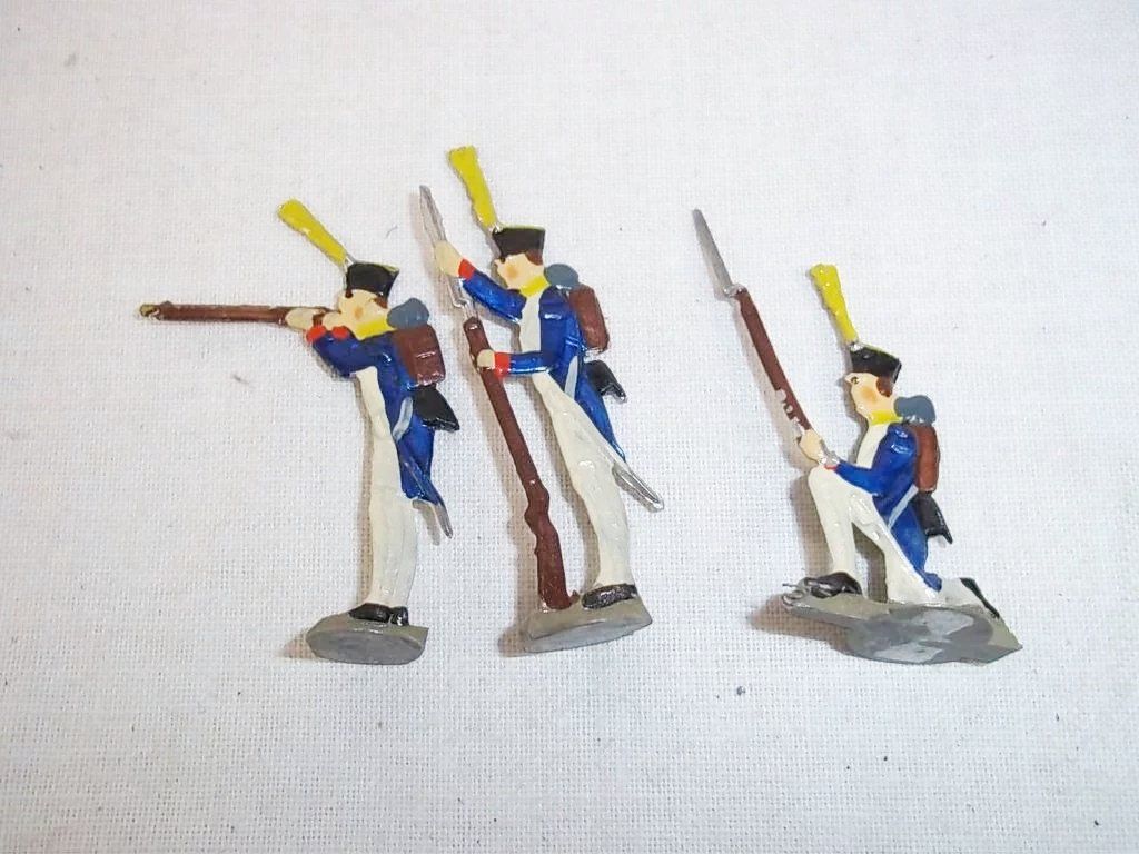 c1900 French Infantry Vintage Tin Flats 19 Pieces. Boxed - Image 4