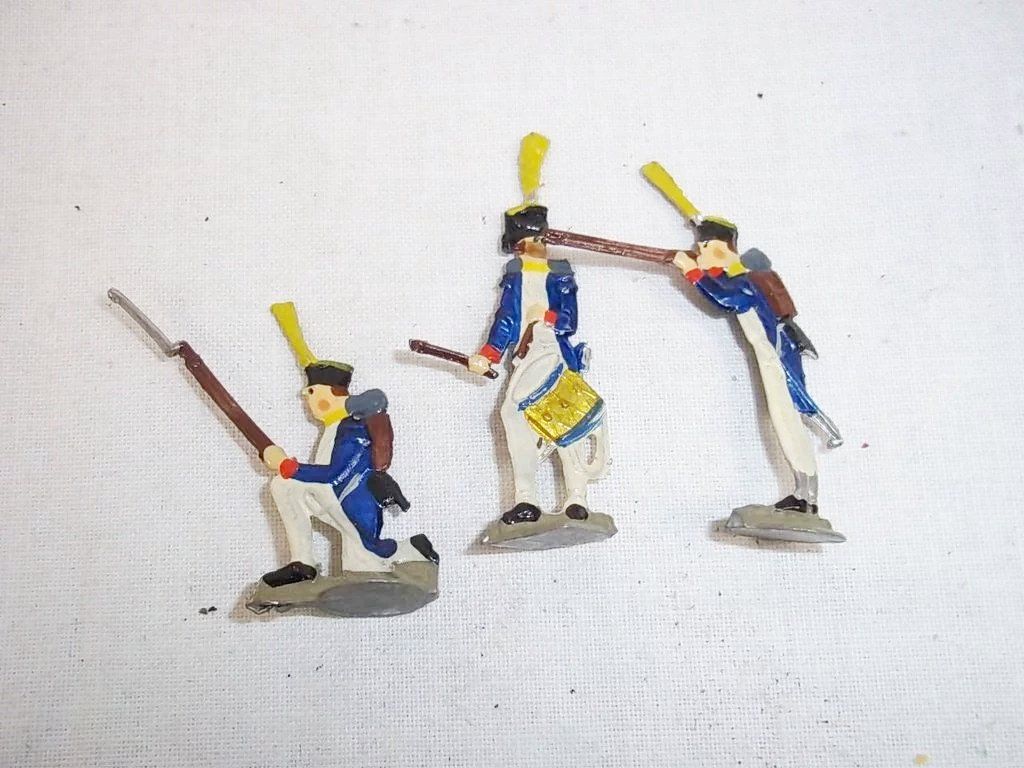 c1900 French Infantry Vintage Tin Flats 19 Pieces. Boxed - Image 5