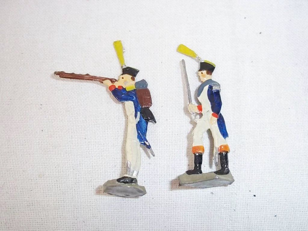 c1900 French Infantry Vintage Tin Flats 19 Pieces. Boxed - Image 7
