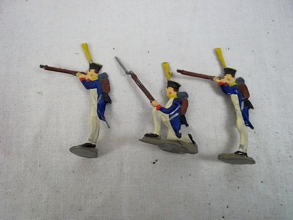 c1900 French Infantry Vintage Tin Flats 19 Pieces. Boxed - Image 8
