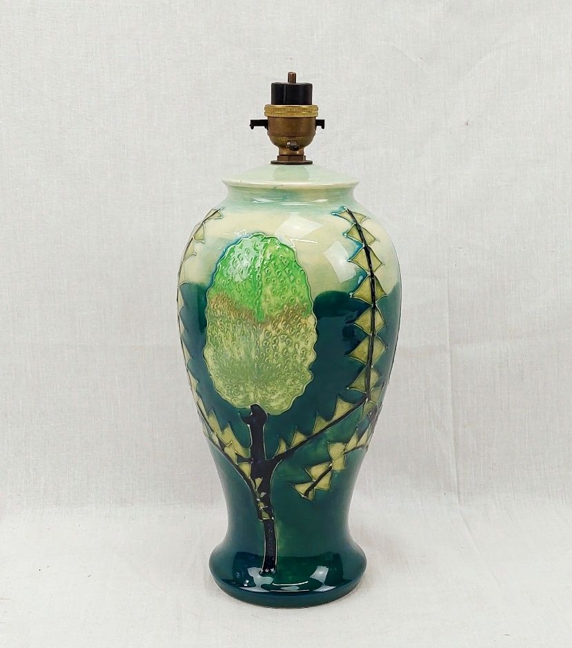 c1990 Moorcroft Banksia Pattern Lamp Base By Sally Tuffin - Image 3