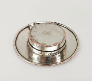 1947 Silver Plated Sailors Hat Presented To HMS Vernon