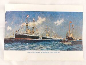 British, 1897, The Naval Review at Spithead 1897 - Original Postcard
