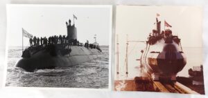 British, 1963, HM Submarine Valiant (S102) – Two Original Photographs