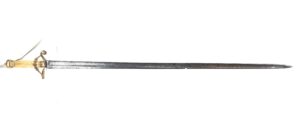 British/American, 18th Century - Napoleonic Era, Rare 1786 Pattern Officer’s Five Ball Spadroon