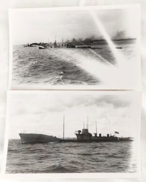 British, Inter-war, HM Submarine K12 – Two Original Photographs