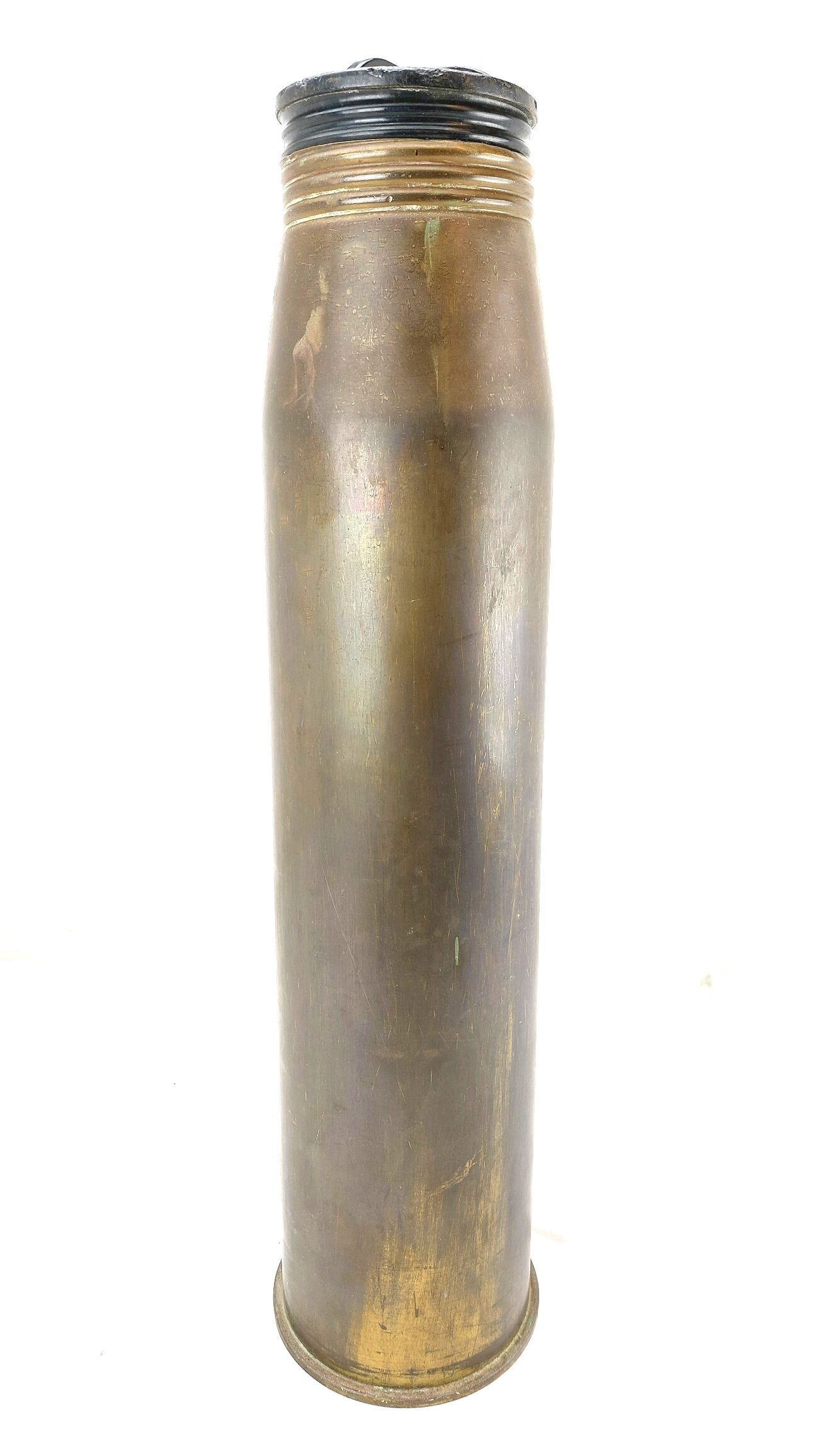 British, Naval 4.5in Brass Shell Case, Dated 1959, Made by ECC - E.Curran & Co
