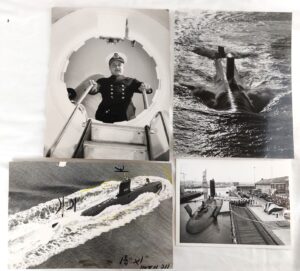 British, Post WW2, HM Submarine Dreadnought (S101) – Four Original Photographs
