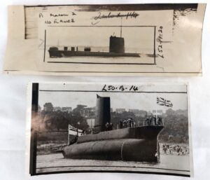 British, Post WW2, HM Submarine Oberon – Two Original Photographs