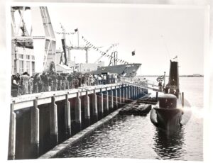 British, Post WW2, Unidentified Porpoise Class Submarine – Original Photograph with Crown Copyright