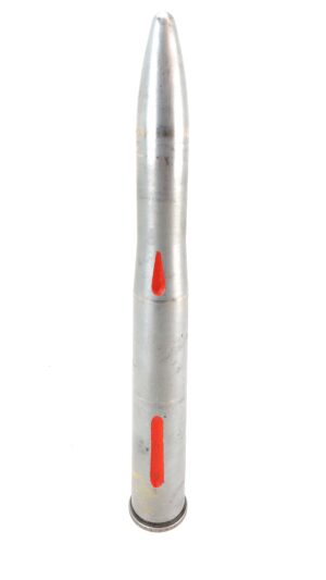 British, Royal Navy L60 Bofors 40mm N2 DRILL Round, Made by G.H.S., Dated 1954, Inert