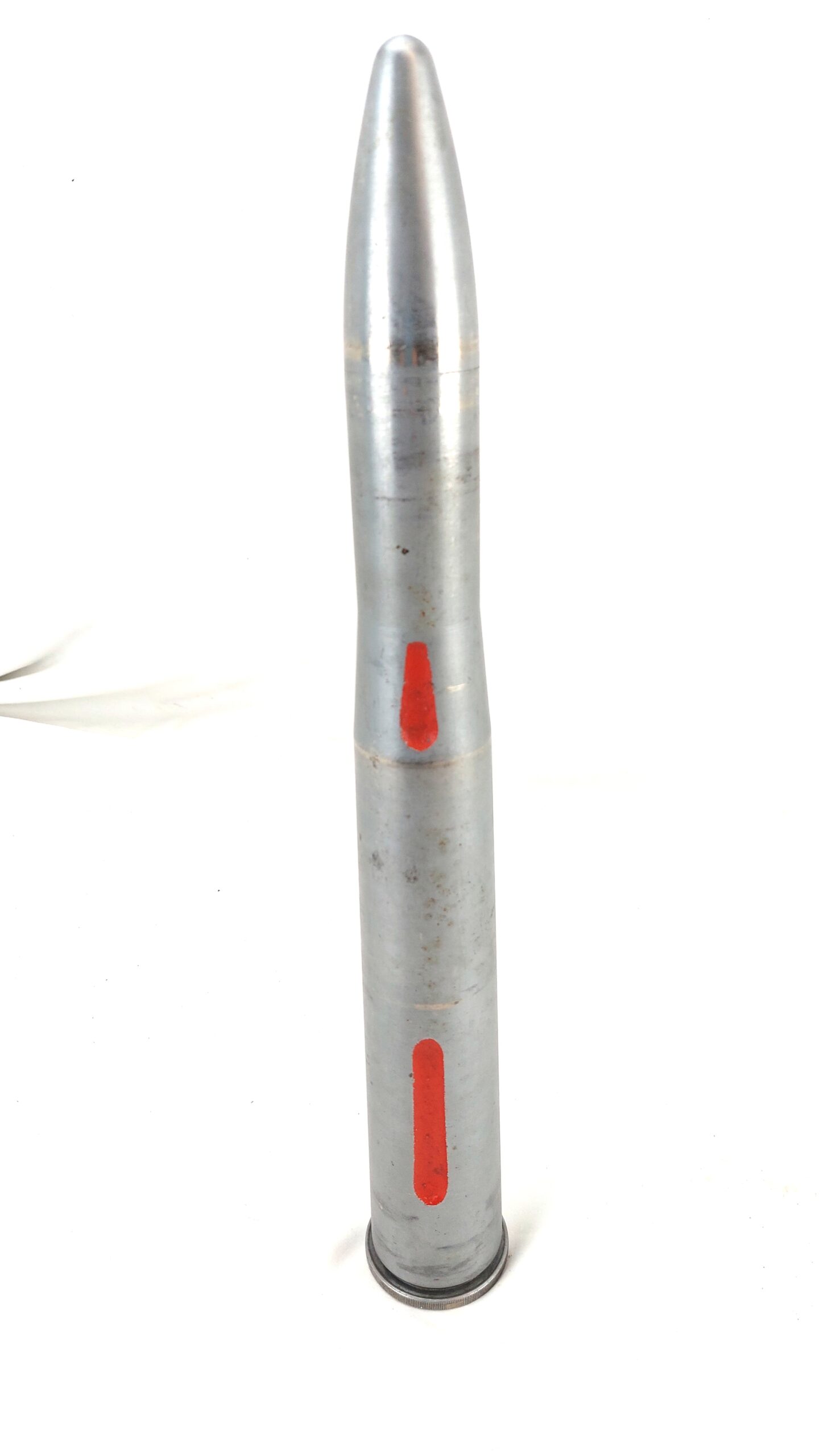 British, Royal Navy L60 Bofors 40mm N2 DRILL Round, Made by G.H.S., Dated 1954, Inert - Image 2