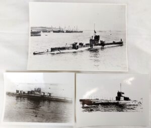 British, WW1, HM Submarine E4 – Three Original Photographs