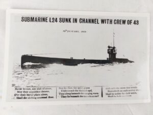 British, WW1, HM Submarine L24 – Original Photograph