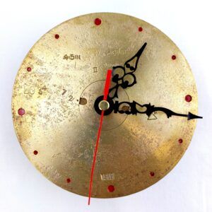 British, WW1, Remembrance Mark II 4.5 inch Howitzer Shell Case Clock, Dated 1918, Made by CMM