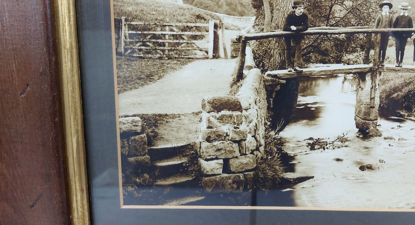 Framed Victorian Photograph Of A River Scene - Image 4