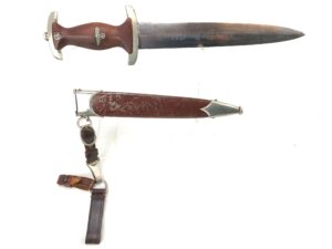 German, WW2, Early Sturmabteilung SA Army Honour Dagger, Scabbard & Hanger, Maker Marked Christianswerk, Solingen, Gau Marked NRH for Niederrhein District