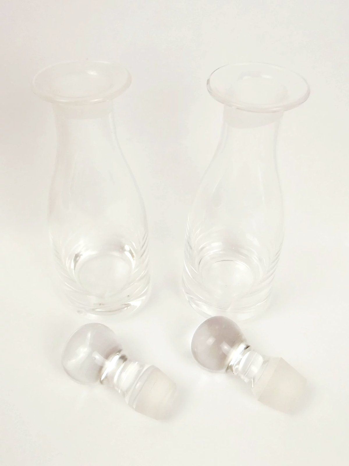 J.A. Campbell Crystal Glass & Sterling Silver Oil & Vinegar Cruet Set - Image 6