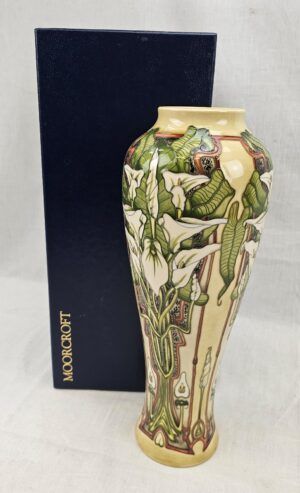 Moorcroft Limited Edition Remember Pattern Vase With Original Box