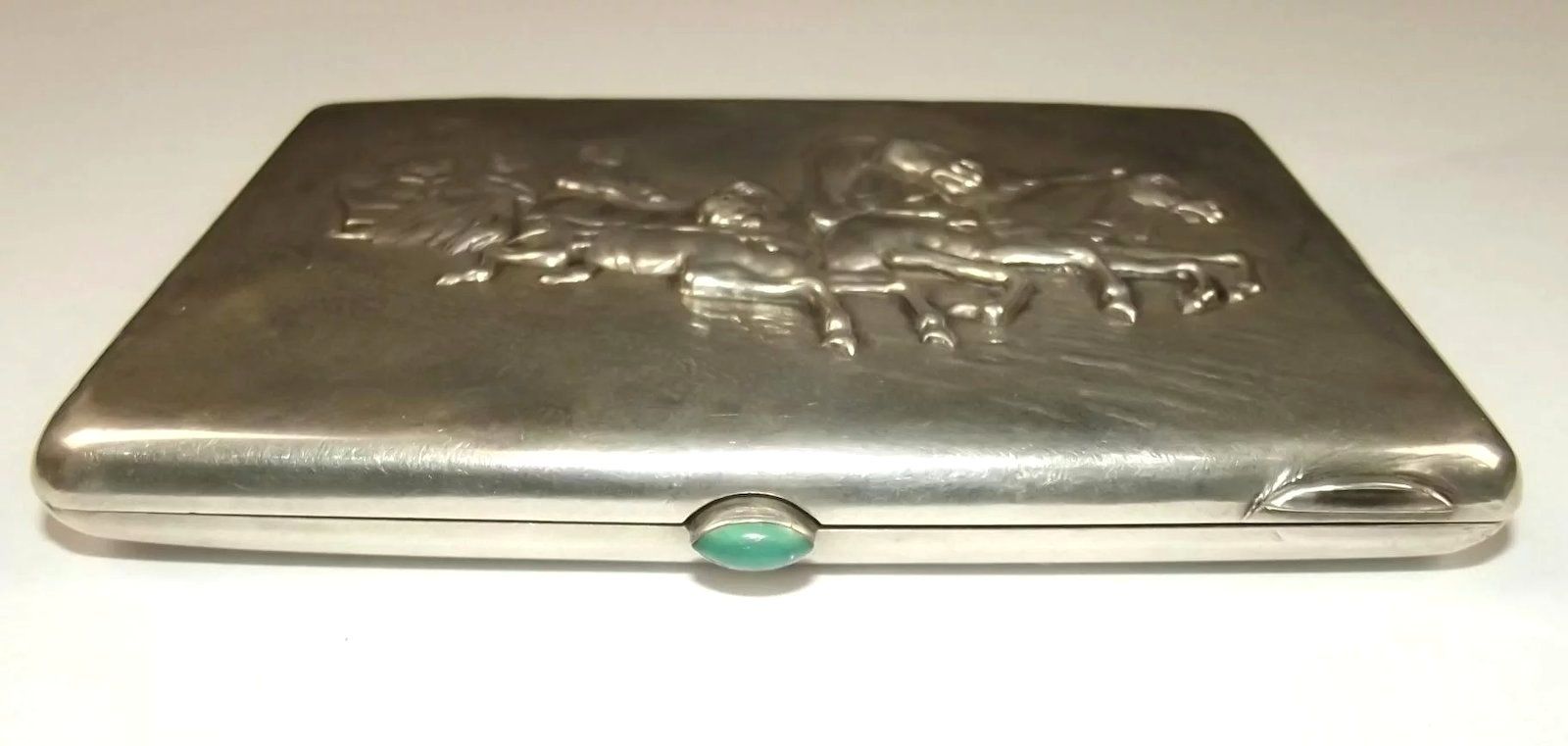 Russian Imperial Silver Cigarette Case Dated 1908, Moscow - Image 2