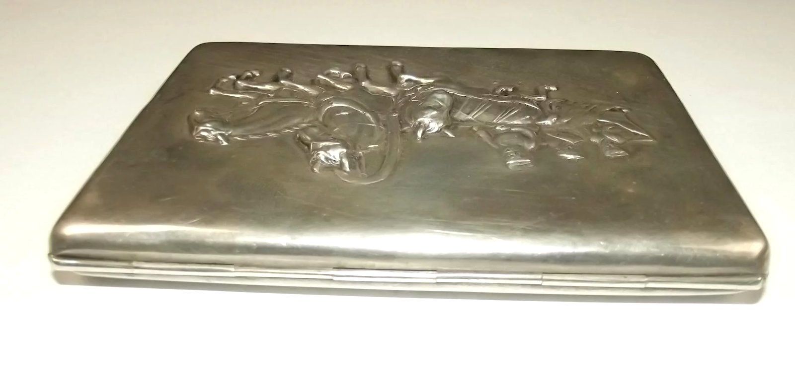 Russian Imperial Silver Cigarette Case Dated 1908, Moscow - Image 3