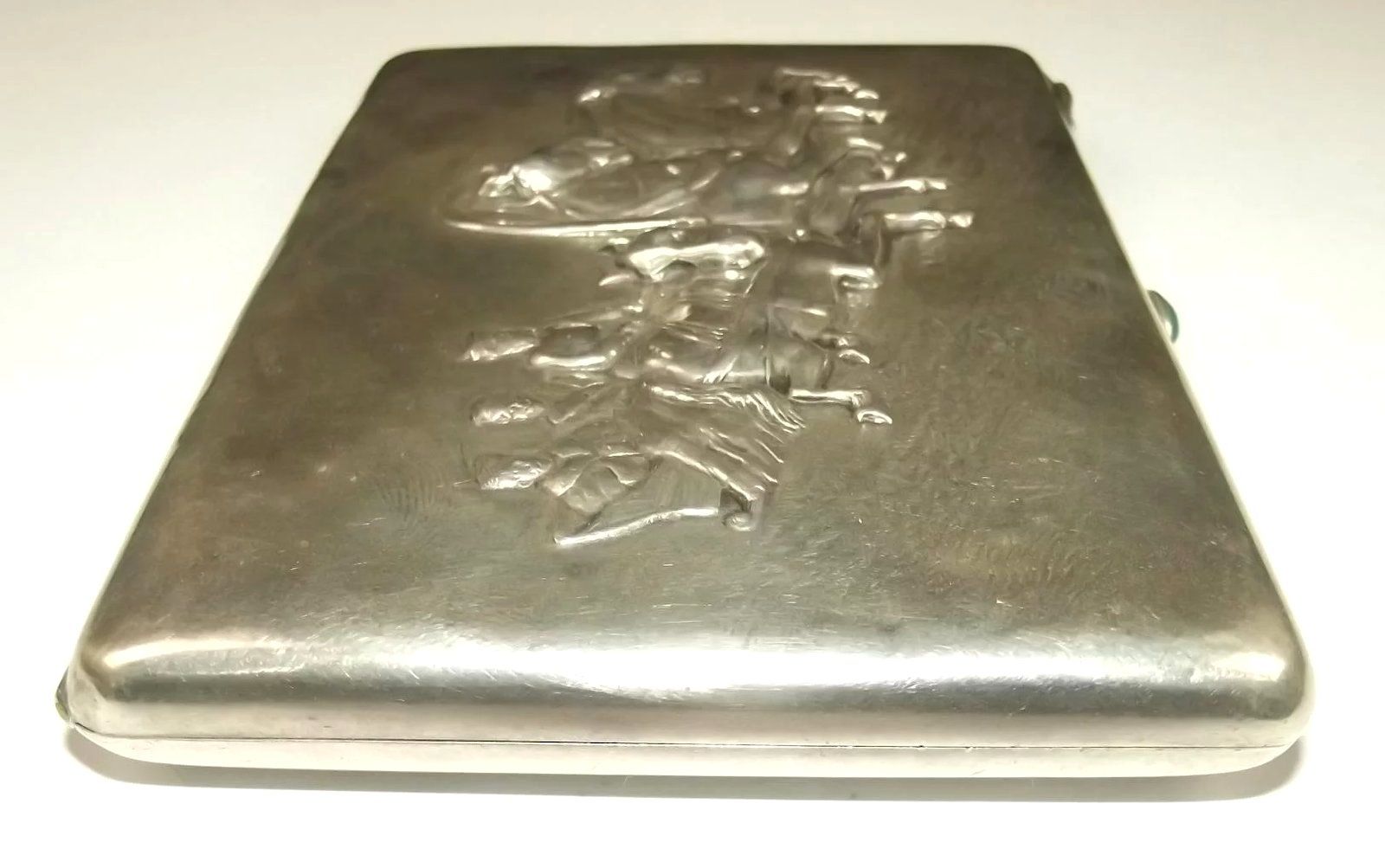 Russian Imperial Silver Cigarette Case Dated 1908, Moscow - Image 4