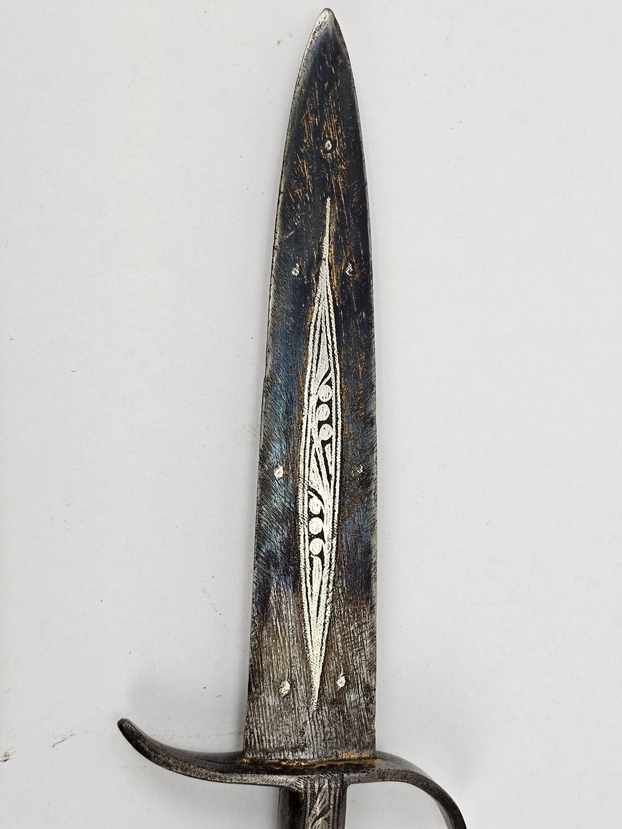 19th Century Russian/Caucasian Small Kinjal (Kindjal) Dagger with its Scabbard - Image 6