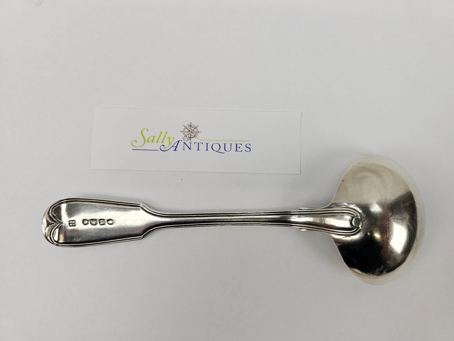 Armorial Sterling Silver London 1835 Sauce Ladle - Image 5