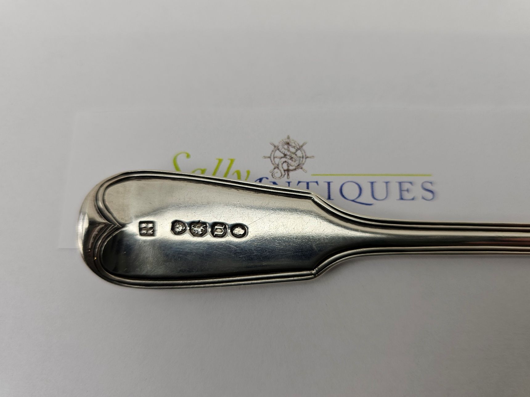 Armorial Sterling Silver London 1835 Sauce Ladle - Image 4