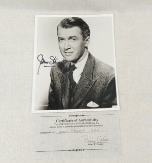 Autographed James Stewart Photograph With COA