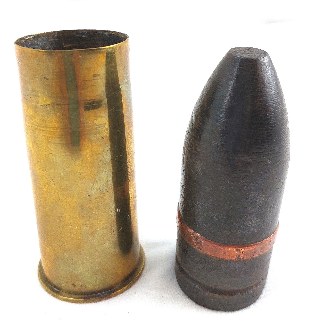 Imperial German, Pre WW1, Kaiserliche Marine (Navy) C/97.98 37mm Maxim Automatic Cannon round (Pom Pom Round), Dated 1904, Patronenfabrik Karlsruhe, Inert - Image 5