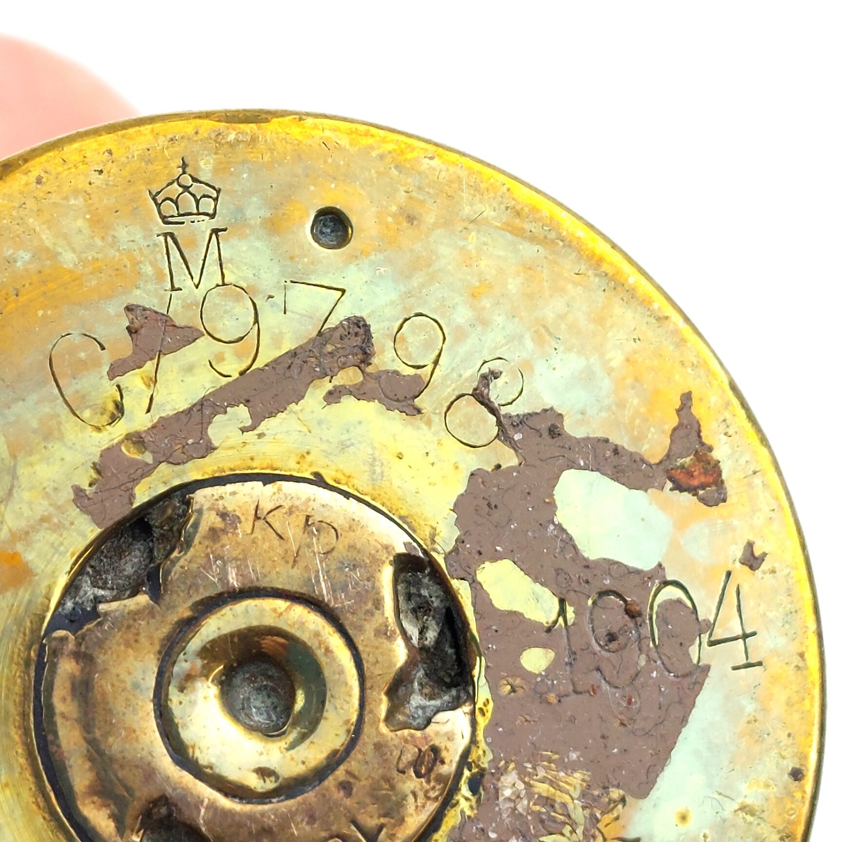 Imperial German, Pre WW1, Kaiserliche Marine (Navy) C/97.98 37mm Maxim Automatic Cannon round (Pom Pom Round), Dated 1904, Patronenfabrik Karlsruhe, Inert - Image 4
