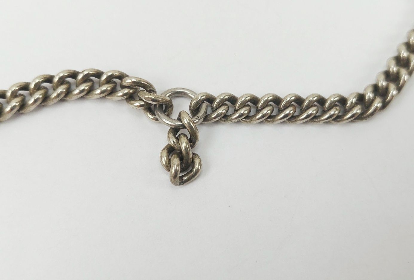 Sterling Silver Double Albert Watch Chain - Image 4