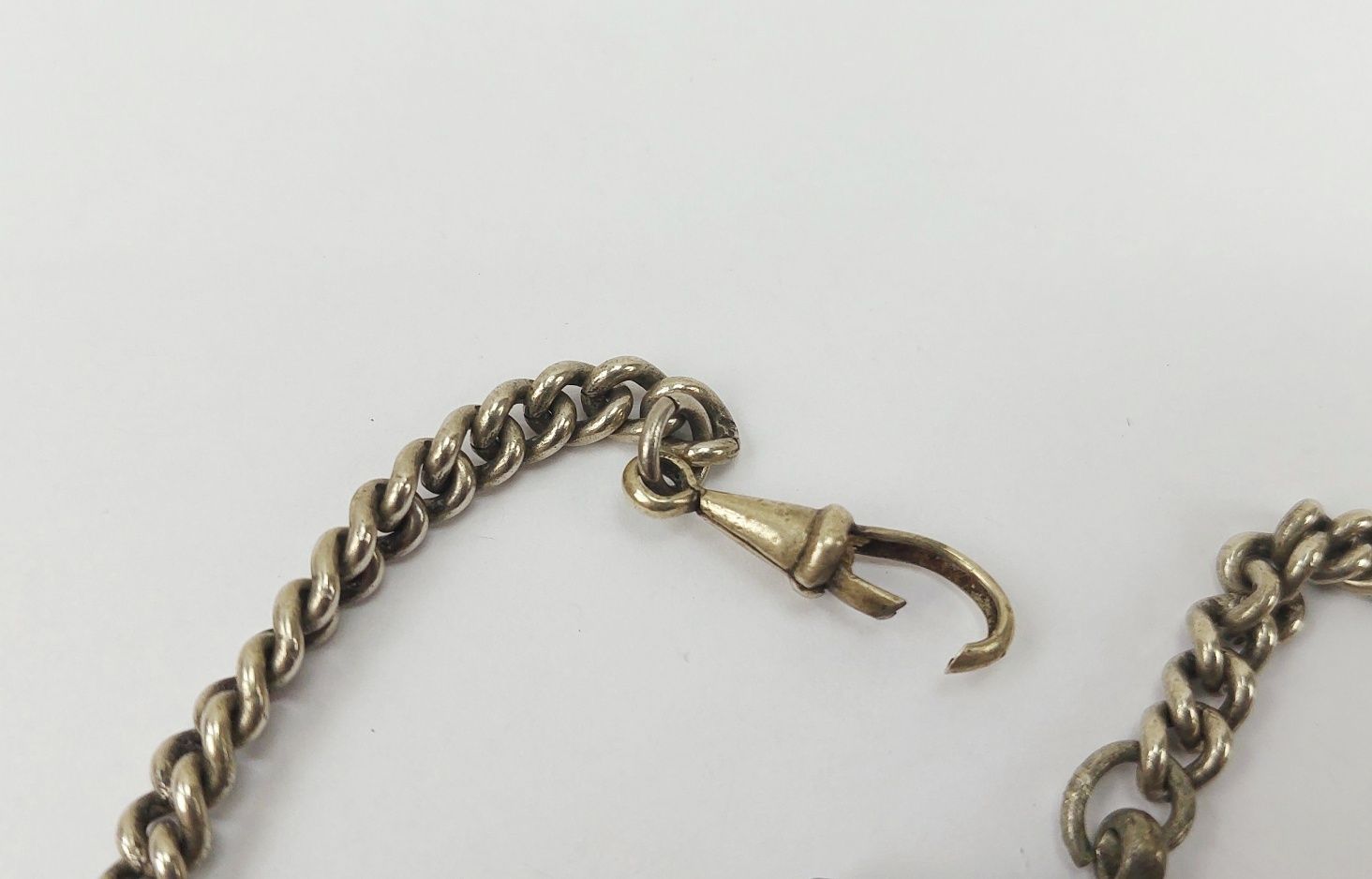 Sterling Silver Double Albert Watch Chain - Image 5