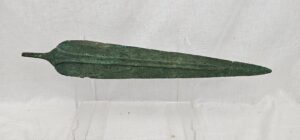 Large Circa 1500 BC Bronze Age Spear Head