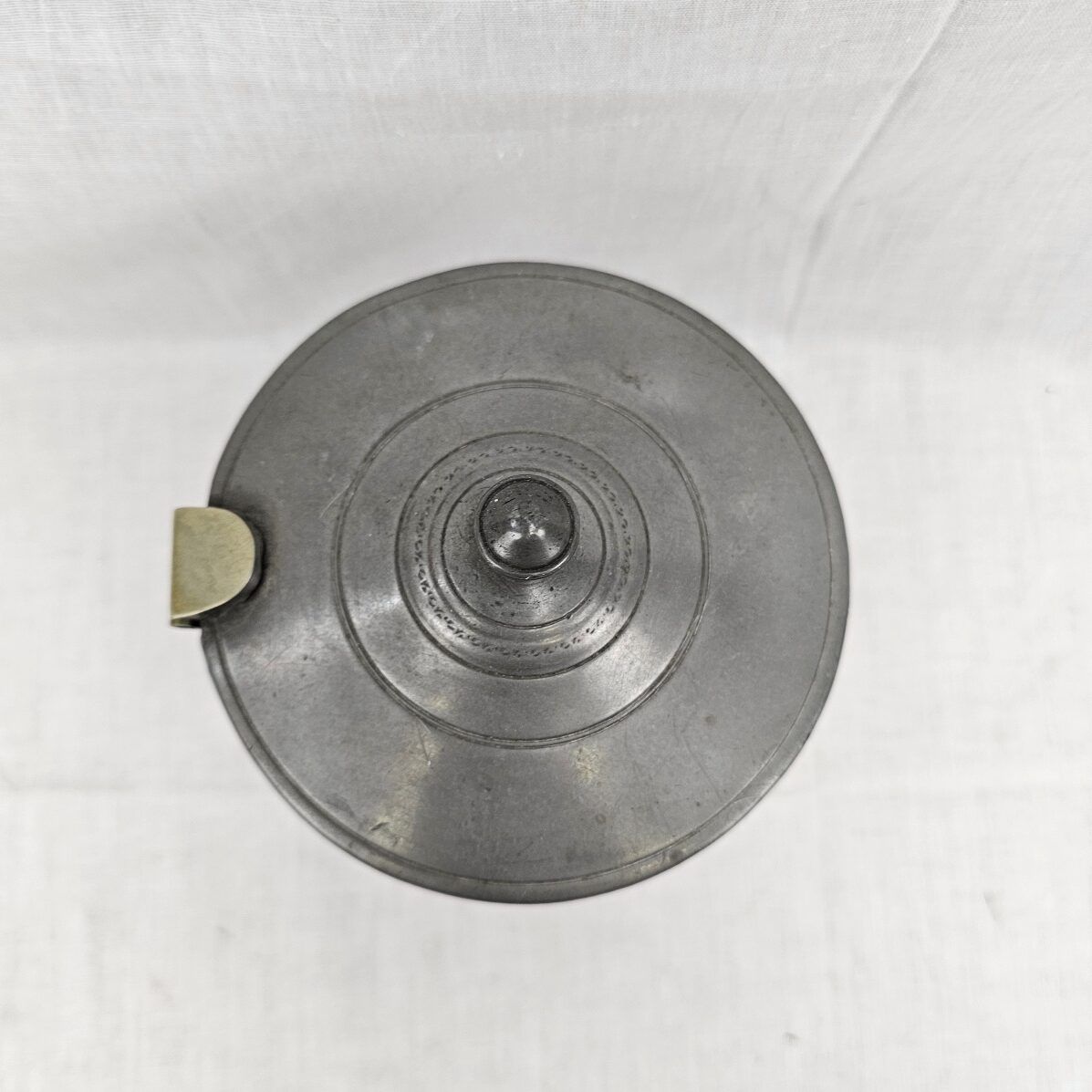 Late 18th Century Salt Glaze Stoneware German Tobacco Jar With Pewter Lid - Image 8
