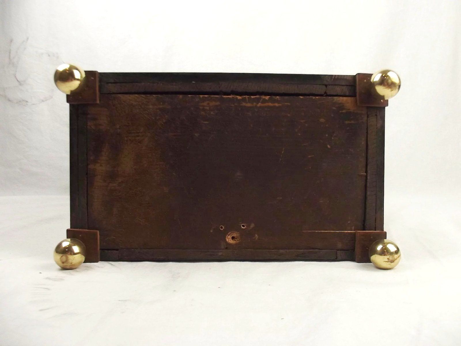 Oak & Mahogany Bothamley Boston Mantle Clock - Image 6