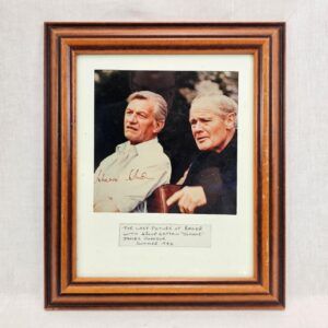 Last Photograph Of Douglas Bader Signed By Group Captain Johnnie James Johnson