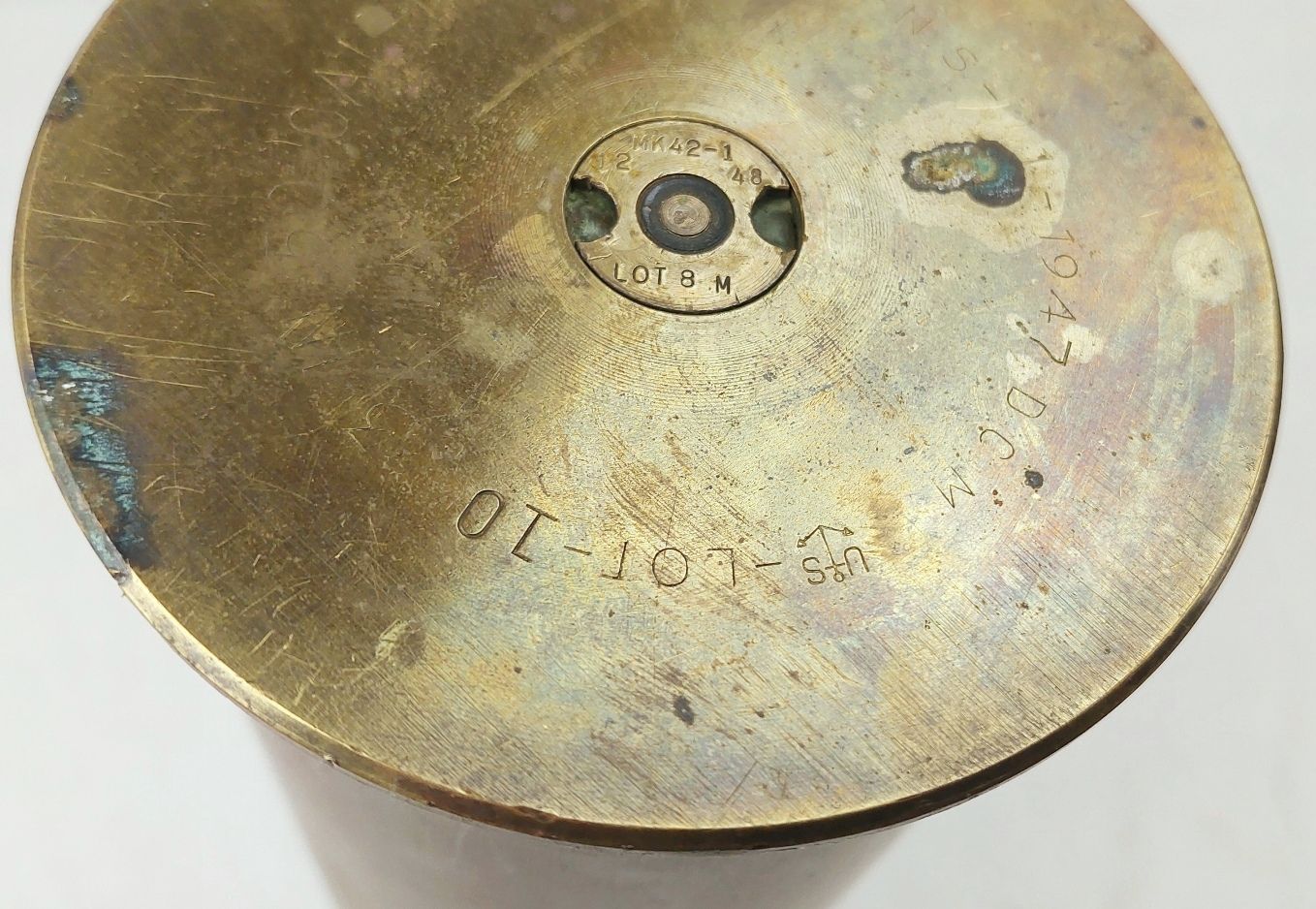1947 US Navy 3 Inch Shell Case - Image 7