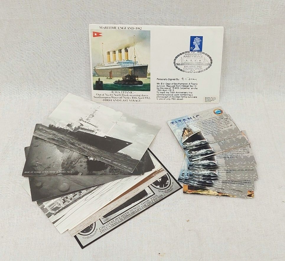 1982 Titanic Survivor Signed First Day Cover Postcard And Others